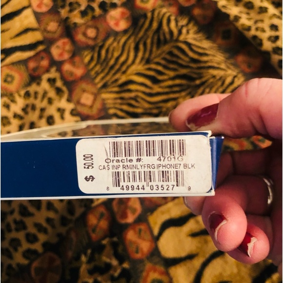 Rebecca Minkoff black fringe IPhone 7 w/ gold detail fits 6,& 8 as well - Picture 5 of 9